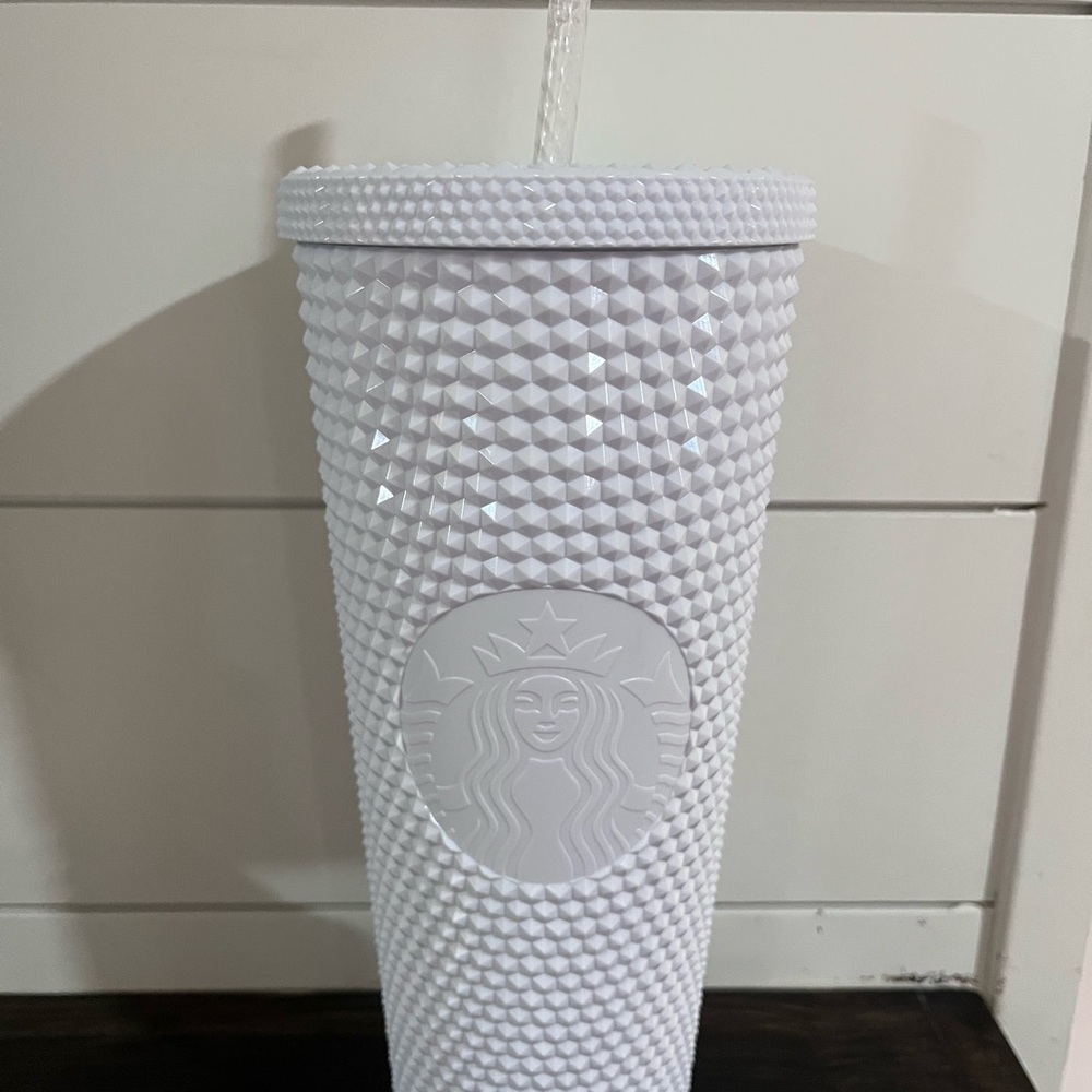 Starbucks White Diamond Textured Tumbler